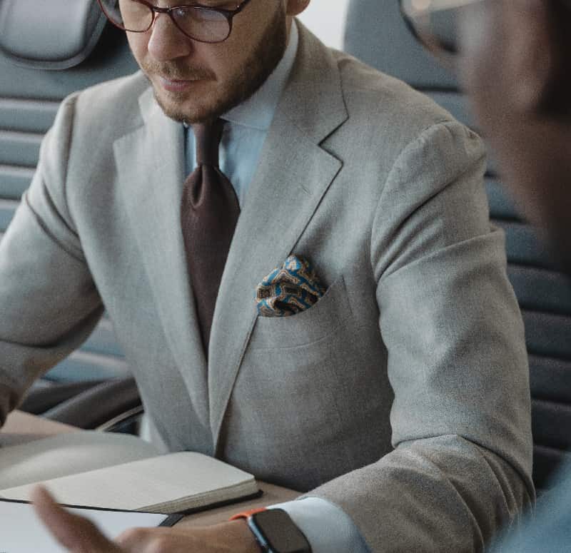 Nervous man engaging in a job interview, wondering how long alcohol stays in your system