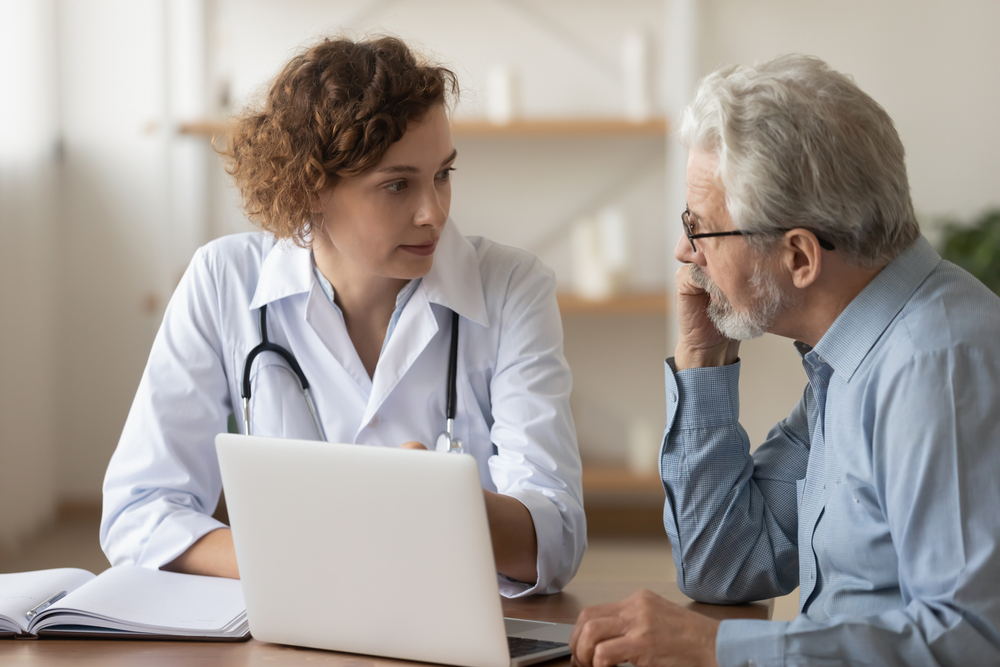 Doctor prescribing medication for MAT Medication Assisted Treatment