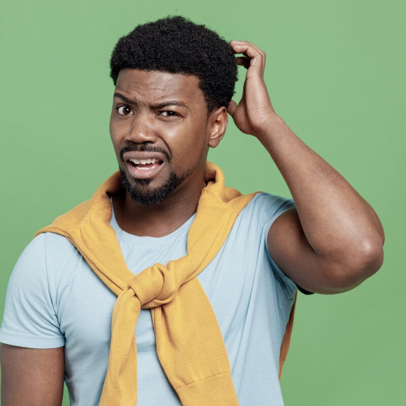 African American man wondering about Trazodone overdose