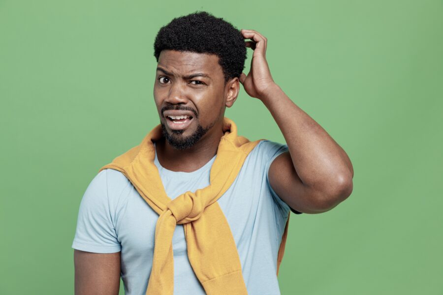 African American man wondering about Trazodone overdose