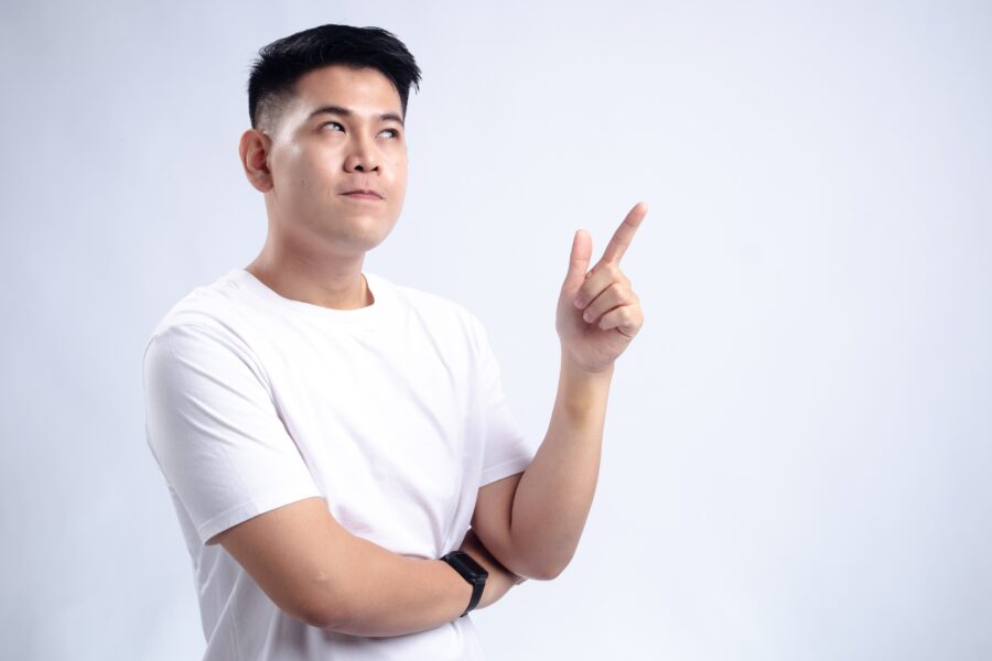 Man in white shirt thinking if you can overdose on gabapentin
