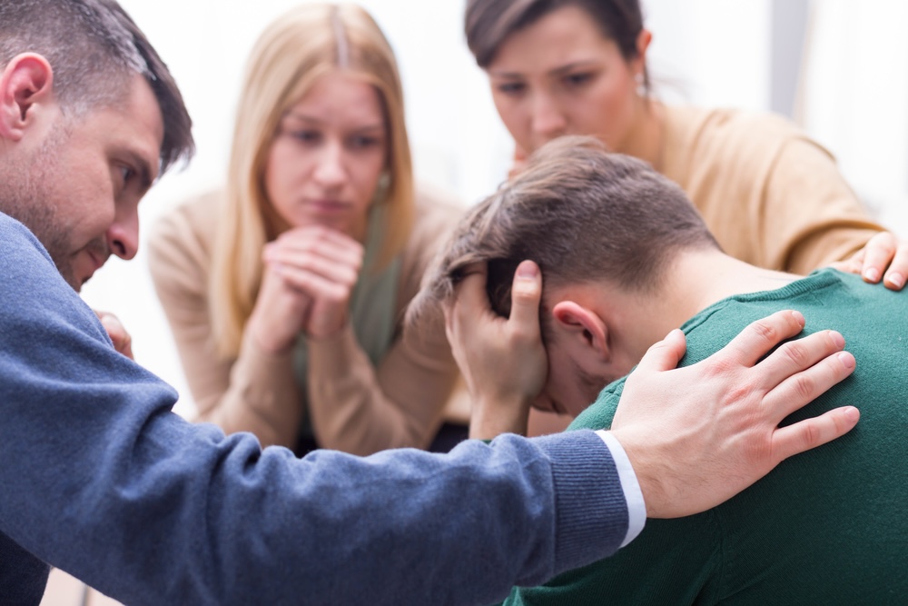 Group rehab session inside addiction treatment in Costa Mesa CA